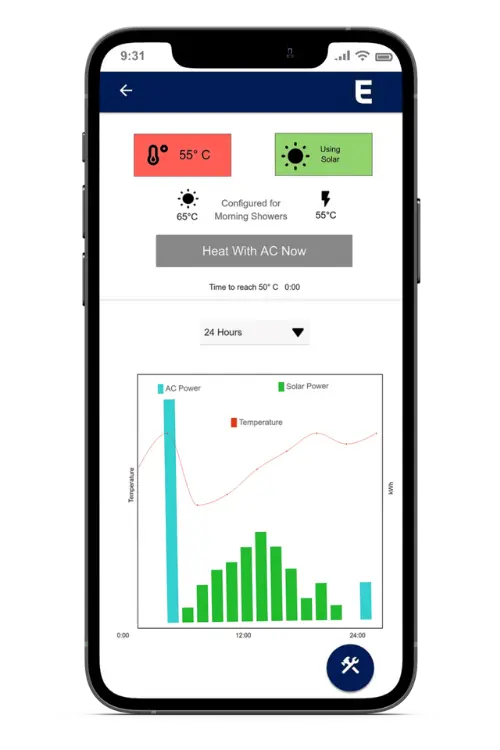 Elon Smart Water Phone Image with the App screenshot Main Image